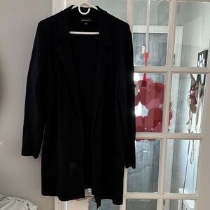 Black fortune + ivy Women's open front sweater cardigan size xl